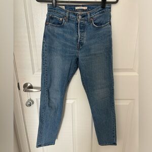 Levi’s vintage high rise wedgie blue jeans